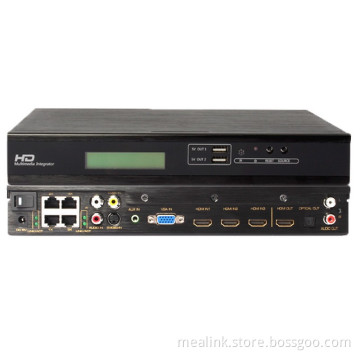 4 Ports 10/100m Network Switch with Remote Control HD Multimedia Integrator